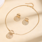 ✨ 50% OFF NOW! 💎 Modern Geometric Jewelry Set – Gold-Plated, Lightweight Flat Snake Chain & Matching Earrings – Chic & Elegant for Evening Events 🎁