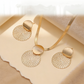 ✨ 50% OFF NOW! 💎 Modern Geometric Jewelry Set – Gold-Plated, Lightweight Flat Snake Chain & Matching Earrings – Chic & Elegant for Evening Events 🎁