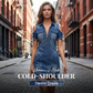 👗 50% OFF NOW! 💙 Women's Cold-Shoulder Denim Dress – V-Neck, Flowy & Boho – Effortless Summer Style with a Touch of Edge 🌸