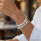 🔔 50% OFF NOW! ✨ Bell Charm Bangle Bracelet – Adjustable, Silver Finish & Lightweight – Gentle Sound, Elegant Look 💍
