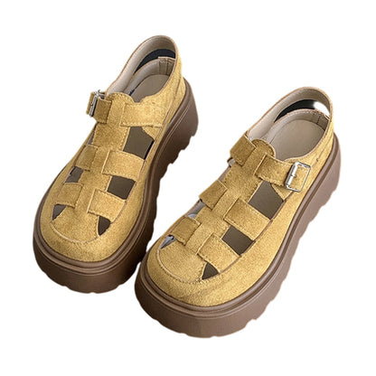 👡 50% OFF NOW! ☀️ Women's Platform Chunky Sandals – Cushioned Footbed & Anti-Slip Sole – Stylish, Comfy & Breathable 🏖️