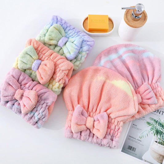 🧖‍♀️ 50% OFF NOW! 💧 Super Absorbent Hair Towel Wrap – Ultra-Soft Coral Fleece, Cuts Drying Time & Prevents Heat Damage – Adorable Bow Design 🎀