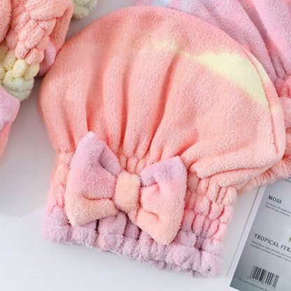 🧖‍♀️ 50% OFF NOW! 💧 Super Absorbent Hair Towel Wrap – Ultra-Soft Coral Fleece, Cuts Drying Time & Prevents Heat Damage – Adorable Bow Design 🎀