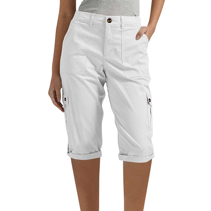 👖 50% OFF NOW! 🛍️ Women's Casual Cargo Capri Pants – Utility Pockets, Comfort Fit, Versatile Style 🌟