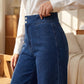 👖 50% OFF NOW! ✨ High-Waist Wide-Leg Jeans – Asymmetric Detail, Stretch Waist & Vintage Wash – Flattering & Effortlessly Chic 🧵