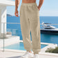 👖 50% OFF NOW!🌬️ Men's Casual Linen Blend Drawstring Pants – Breathable & Relaxed Fit – Summer Essential 🏃