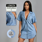👗 50% OFF NOW!👖 Women's Long Denim Shirt – Loose Lapel & Casual Fit – Wardrobe Essential 🌿