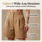 👖 50% OFF NOW! ✨ Women's High-Waist Pleated Shorts – Breathable Wide-Leg & Deep Pockets – Summer Elegance 🌸