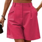 👖 50% OFF NOW! ✨ Women's High-Waist Pleated Shorts – Breathable Wide-Leg & Deep Pockets – Summer Elegance 🌸