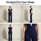 👚 50% OFF NOW! 🌊 Women's Shirt & Pants 2-Piece Set – Classic V-Neck, High-Waisted Flared Pants & Ultra-Soft Blend – Work to Weekend ☀️