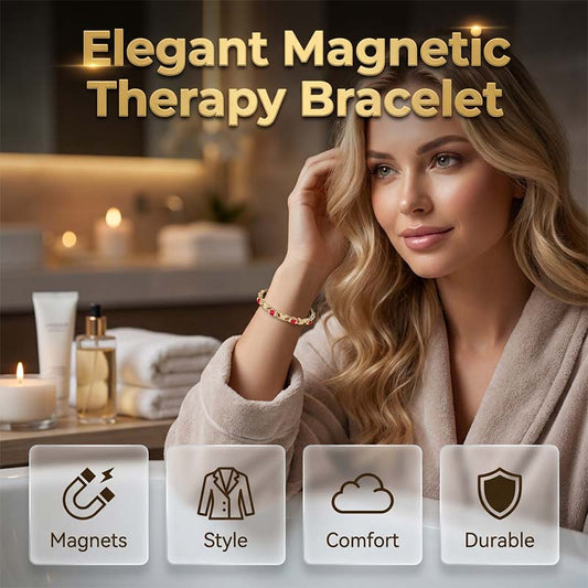 💫 50% OFF NOW! 💎 Modern Magnetic Bracelet – Sparkling Rhinestones, Gold/Silver Finish & Wellness Design – Adjustable & Elegant for Daily Wear or Gift 🎀