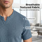 👔 50% OFF NOW! ✨ Men's V-Neck Short-Sleeve Shirt – Slim Fit, Modern & All-Day Fresh – Breathable Textured Knit, Notch Collar ☀️