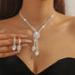 ⏳ Time-Limited Special⏰ Women’s Zircon Flower Jewelry Set – Elegant, Sparkling, Ready-to-Gift 💎