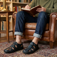 👞 50% OFF NOW! 🏖️ Men's Closed-Toe Beach Sandals – Breathable Hollow Design & Cushioned Comfort 👟