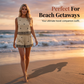 🌺 50% OFF NOW! 🏝️ Bohemian Top & Shorts Set – Print, Breathable & Vacation Ready – Sleeveless Top + High-Waisted Shorts, Linen Blend 🏖️