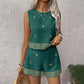 🌺 50% OFF NOW! 🏝️ Bohemian Top & Shorts Set – Print, Breathable & Vacation Ready – Sleeveless Top + High-Waisted Shorts, Linen Blend 🏖️