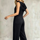 👗 50% OFF NOW! 🌊 Women's Effortless Summer V-Neck Jumpsuit – Relaxed Wide Leg, Deep Side Pockets & Attached Hood – Beach to Dinner Ready ☀️