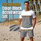 🎉 LIMITED TIME 50% OFF! 🔥 Men’s Color-Block Active Set – Breathable Street Heat 🌆