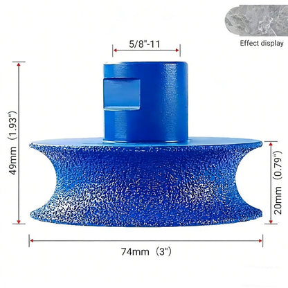 🚀HOT SELL! Diamond‑Coated Concave Edge Profiling Wheel, For Stone Concrete Ceramic DIY & Professional Work✨