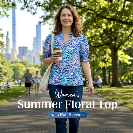 👚 50% OFF NOW! 🌸 Women's Casual Floral Shirt – Short Sleeve, Lightweight & Spring Ready – Breathable, Easy Care, Everyday Charm ☁️