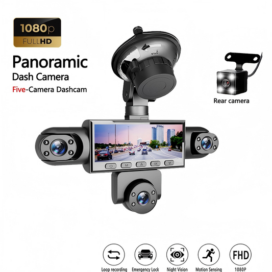 📹 2026 Sale — Over 36,000 Sold! 🚗 5-Camera Dash Cam – Eyes on Every Angle 🛡️