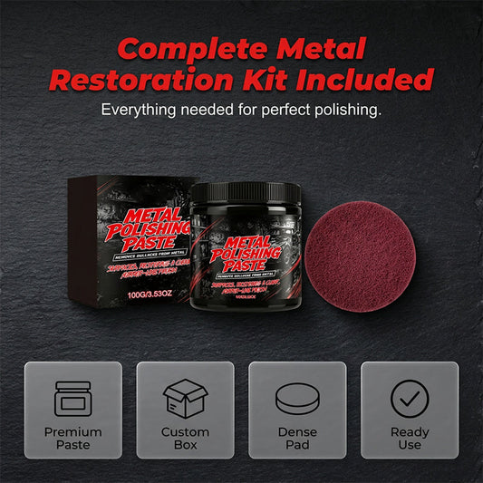 ✨ 50% OFF NOW! 🛡️ All-Purpose Metal Polishing Paste – Removes Rust & Tarnish – Restores Chrome, Stainless Steel & More to Mirror Shine 🔧