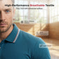 🏃 50% OFF NOW! ⚡ Men's Short Sleeve Sport Shirt – Athletic Fit, 4-Way Stretch & Striped Trim – Breathable, Cool & Unrestricted 👕