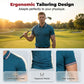 🏃 50% OFF NOW! ⚡ Men's Short Sleeve Sport Shirt – Athletic Fit, 4-Way Stretch & Striped Trim – Breathable, Cool & Unrestricted 👕