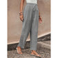 👖 50% OFF NOW! 🧶 Women's Wide-Leg Pants – Breathable Cotton Blend, Lace Crochet Side Hem & Drawstring Waist – Relaxed Fit, Feminine Detail 🌿