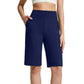🩳 50% OFF NOW! 🚶‍♀️ Women's Stretch Walking Shorts – 4-Way Stretch, High-Rise Waistband & Knee-Length – Breathable, Deep Pockets & Chafe-Free 🌸