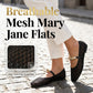 👡 50% OFF NOW! 🌬️ Women's Mesh Mary Jane Flats – Breathable Hollow Design, Metallic Gold-Tone Accent & Slip-On – Cool & Chic for Summer ✨