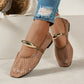 👡 50% OFF NOW! 🌬️ Women's Mesh Mary Jane Flats – Breathable Hollow Design, Metallic Gold-Tone Accent & Slip-On – Cool & Chic for Summer ✨