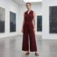 👗 50% OFF NOW! 🌾 Women's Sleeveless Button-Front Jumpsuit – Wide-Leg, Flowy & Effortless Chic – Breezy Summer Style, One-and-Done Dressing ✨