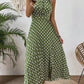 👗 50% OFF NOW! 🍊 Retro Polka Dot Halter Dress – Flowy Pleated Skirt & High Waist – Flattering & Breezy 🍋