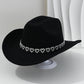 ✨ 50% OFF NOW! 🤠 Women's Rhinestone Heart Cowboy Hat – Sparkling French Jazz Fedora & Premium Structured Silhouette – Elegant, Glamorous & Festival Ready 🎪