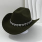 ✨ 50% OFF NOW! 🤠 Women's Rhinestone Heart Cowboy Hat – Sparkling French Jazz Fedora & Premium Structured Silhouette – Elegant, Glamorous & Festival Ready 🎪