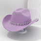 ✨ 50% OFF NOW! 🤠 Women's Rhinestone Heart Cowboy Hat – Sparkling French Jazz Fedora & Premium Structured Silhouette – Elegant, Glamorous & Festival Ready 🎪