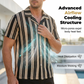 👕 50% OFF NOW! 🌊 Men's Wavy Stripe Cuban Collar Shirt – Breathable Texture & Relaxed Fit – Retro Summer Vibe 🌴