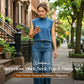 👖 50% OFF NOW! 🧵 Women's Denim Sleeveless Set – Mock Neck Top & Pants – Breathable, Effortless & Chic 🌾