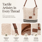 👜 50% OFF NOW! 🌿 Women's Woven Crossbody Bag – Long Strap & Breathable Texture – Effortless Summer Elegance 🏖️