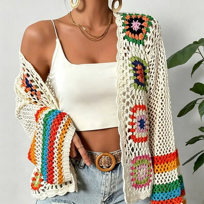 👚 50% OFF NOW! 🧶 Retro Hollow Crochet Top – Breathable, Chic & Perfect for Layering ✨
