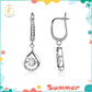 ✨ 50% OFF NOW! 💎 Women's Sparkling Teardrop Earrings – Dancing Moissanite & Elegant Dangle – Timeless Glamour 🥂
