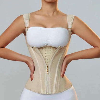 👙 50% OFF NOW! ⏳ Women's Waist Cincher Tank Top – Firm Tummy Control & U-Shape Push-Up – Postpartum & Daily Sculpt 🌸
