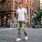 👖 50% OFF NOW! ✂️ Men's Deconstructed Frayed Flare Jeans – Vintage Wash & Stretch Cotton – Bold Streetwear 🛹