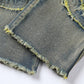 👖 50% OFF NOW! ✂️ Men's Deconstructed Frayed Flare Jeans – Vintage Wash & Stretch Cotton – Bold Streetwear 🛹