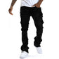 👖 50% OFF NOW! ✂️ Men's Deconstructed Frayed Flare Jeans – Vintage Wash & Stretch Cotton – Bold Streetwear 🛹