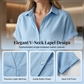 👔 50% OFF NOW! 🌿 Breathable Premium Casual Shirt – V-Neck Lapel & Relaxed Fit – Effortless Everyday Elegance ☀️