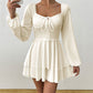 👗 50% OFF NOW! 🎀 Women's Sweetheart Neckline Skort Dress – Tiered Ruffles & Open Back – Playful & Elegant 🥂