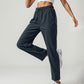 🏃‍♀️ 50% OFF NOW! 👖 Women's Lightweight High Waist Athletic Pants – Zipper Pockets & Breathable Straight Leg Design 📱