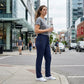 🏃‍♀️ 50% OFF NOW! 👖 Women's Lightweight High Waist Athletic Pants – Zipper Pockets & Breathable Straight Leg Design 📱